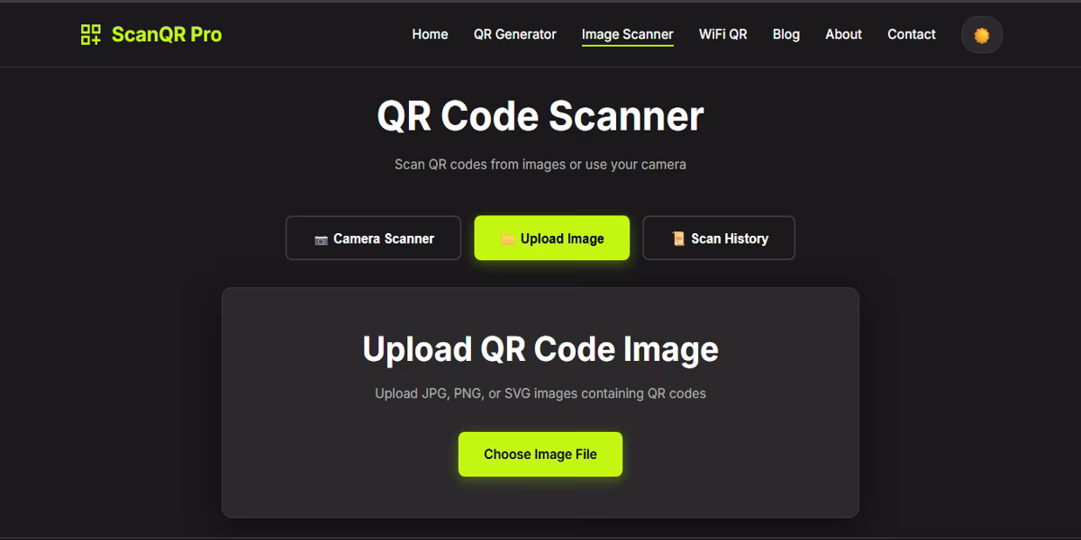 Person reviewing a destination URL after scanning a QR code